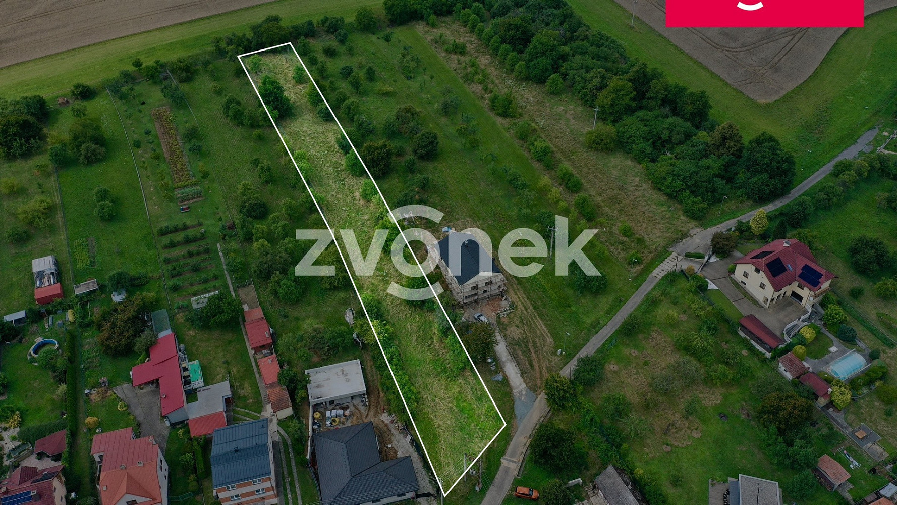 Prodej stavebního pozemku 2 630 m² – fotografie 3