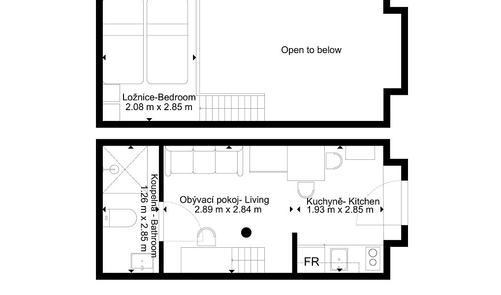 Pronájem bytu 1+kk 23 m², Brno – náhled fotky 10