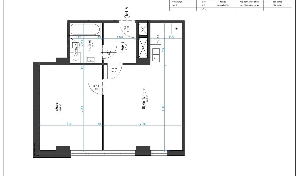 Pronájem bytu 2+kk 50 m², Chomutov – náhled fotky 13
