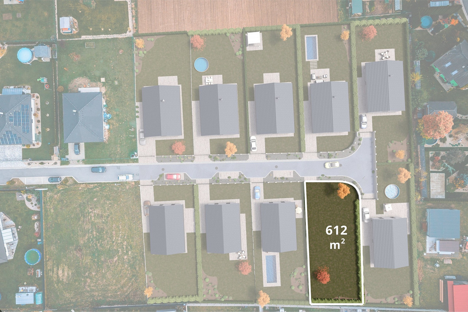 Prodej stavebního pozemku 612 m²