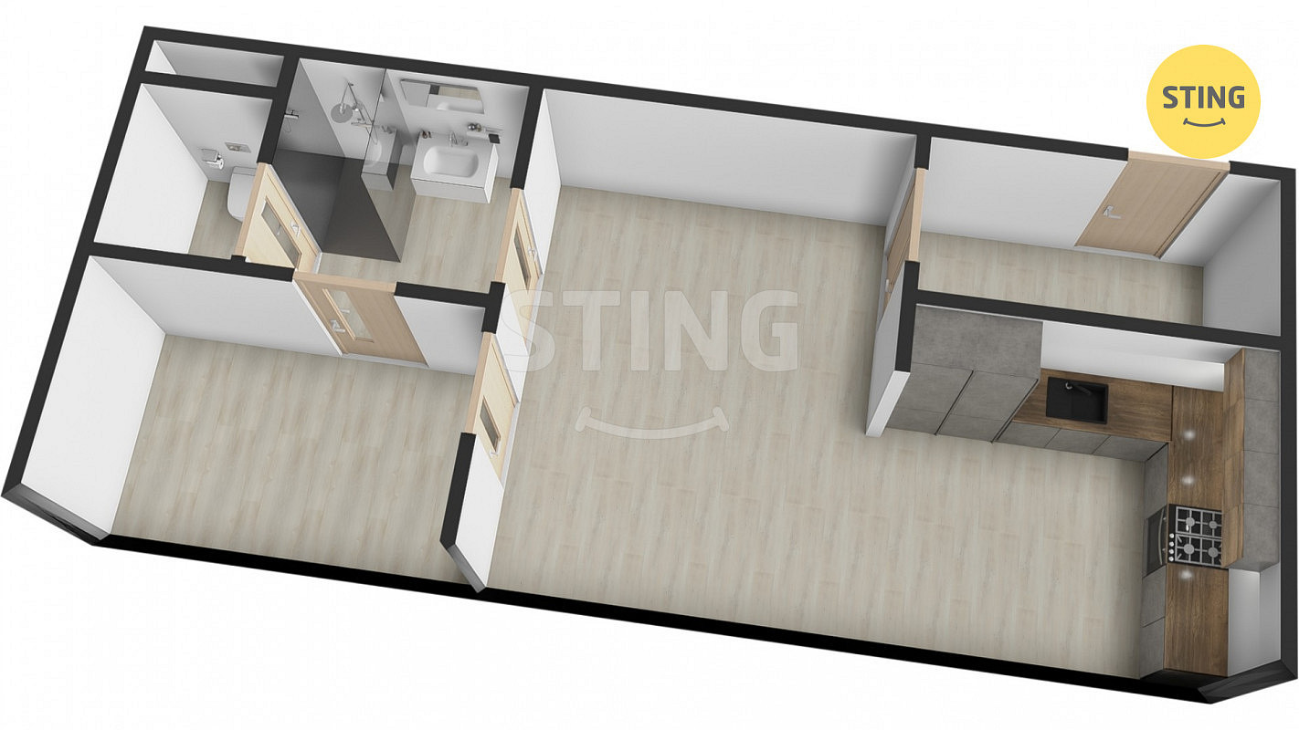 Prodej bytu 2+kk 45 m² – fotografie 3