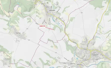 Dražba lesa 378 m², Oslavany