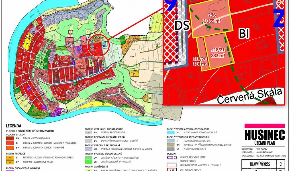 Prodej stavebního pozemku 2 115 m², Husinec – náhled fotky 6