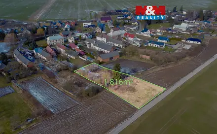Prodej stavebního pozemku 1 816 m², Újezd, okres Olomouc