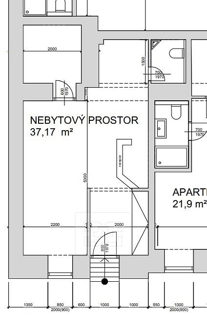 Pronájem kanceláře 37 m² – fotografie 3