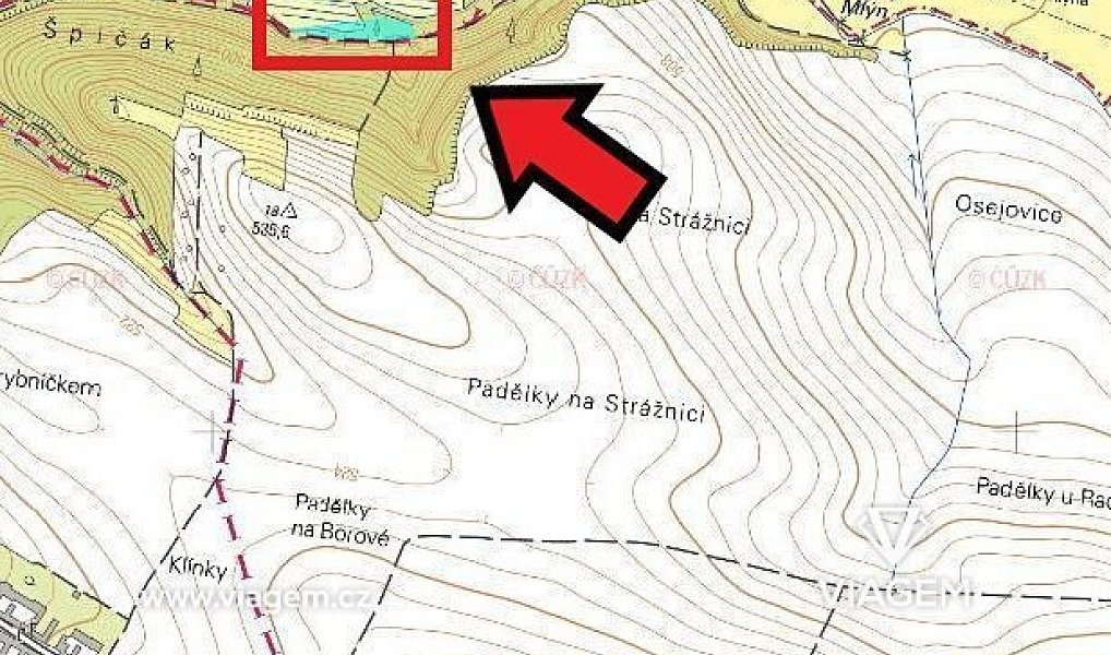 Prodej lesa 2 254 m², Budeč – náhled fotky 2