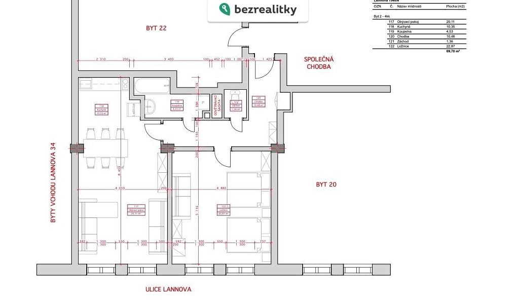 Prodej bytu 2+kk 69 m², Praha – náhled fotky 17