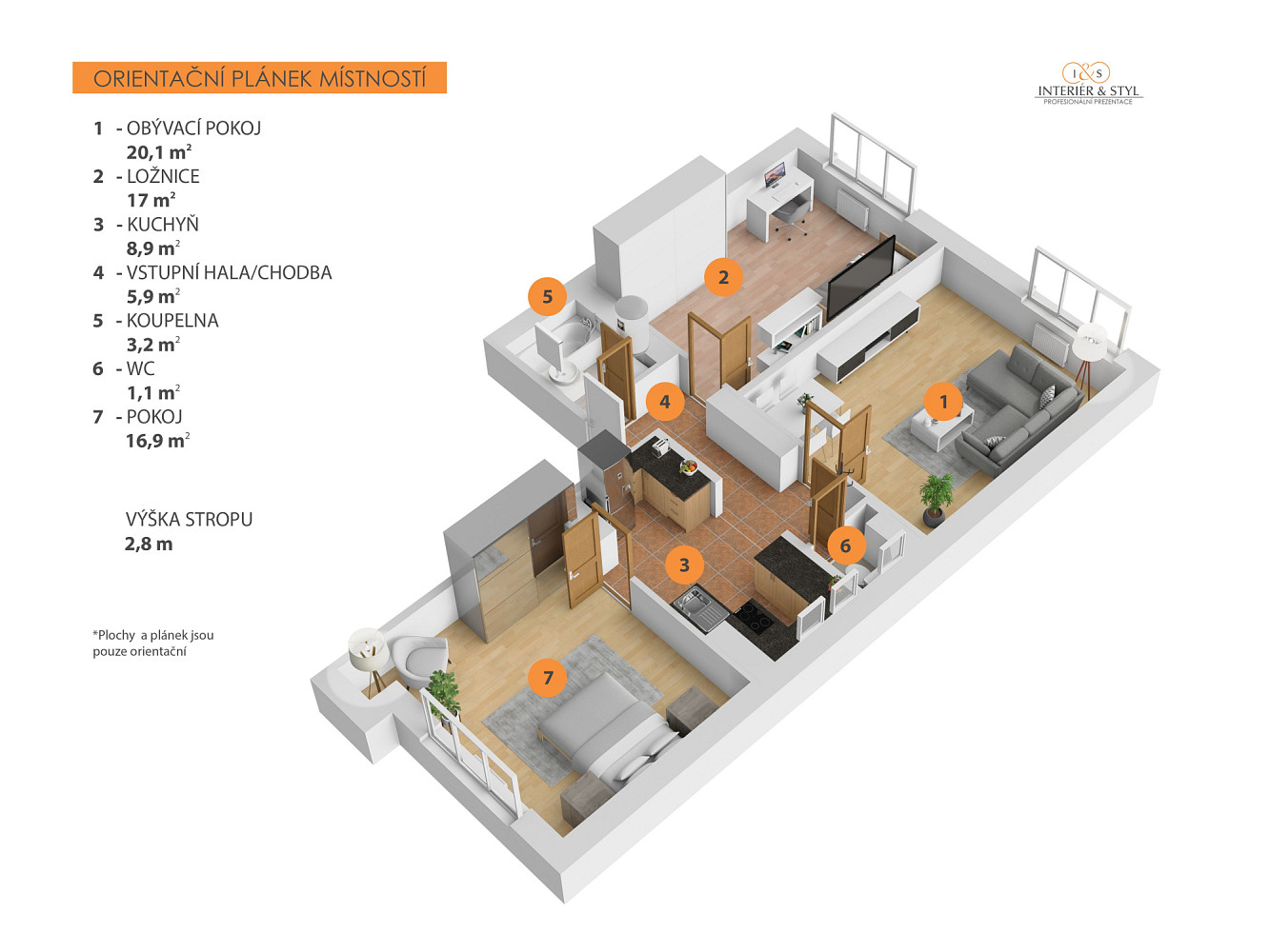 Prodej bytu 3+1 73 m² – fotografie 3