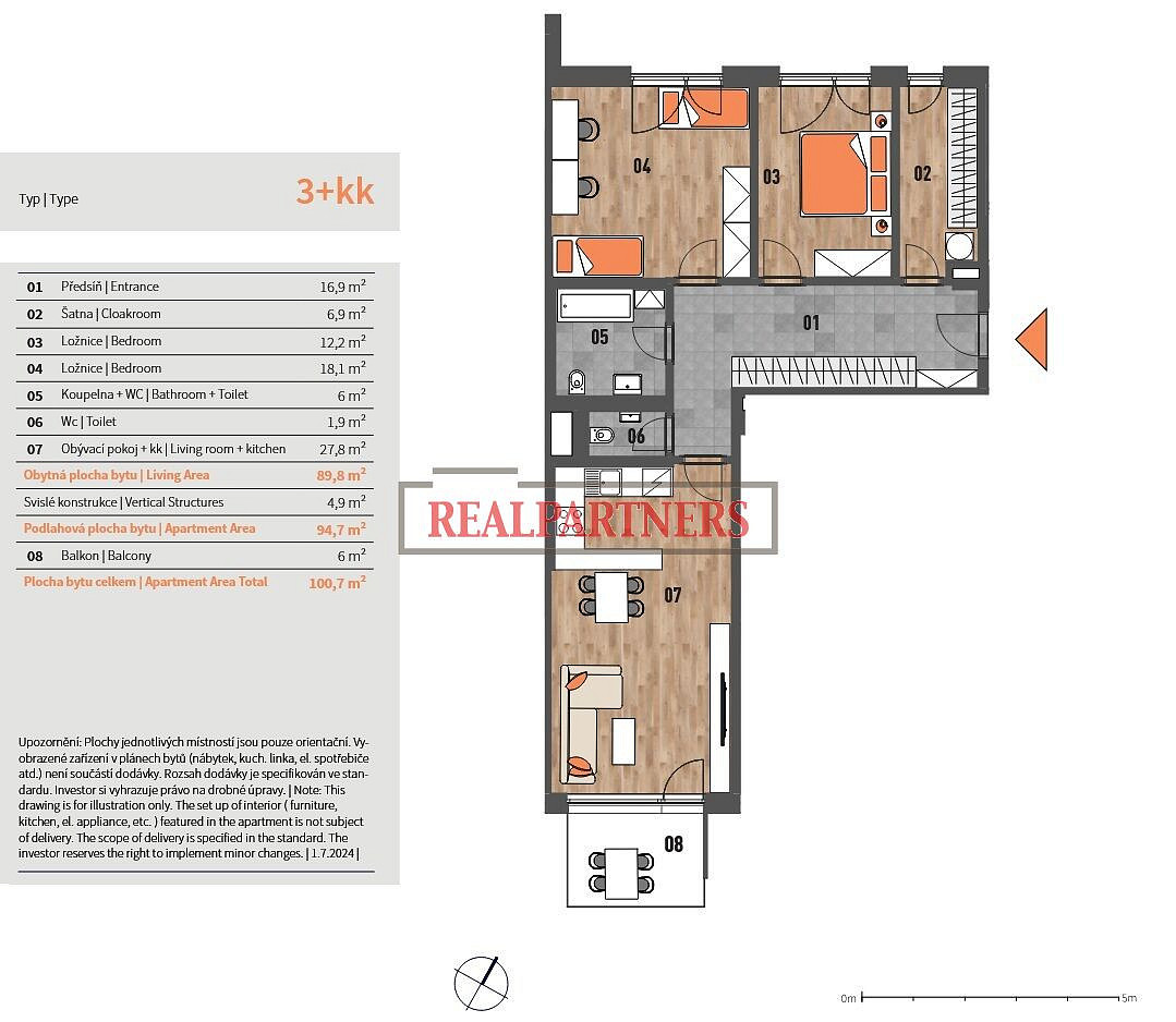 Prodej bytu 3+kk 101 m² – fotografie 2