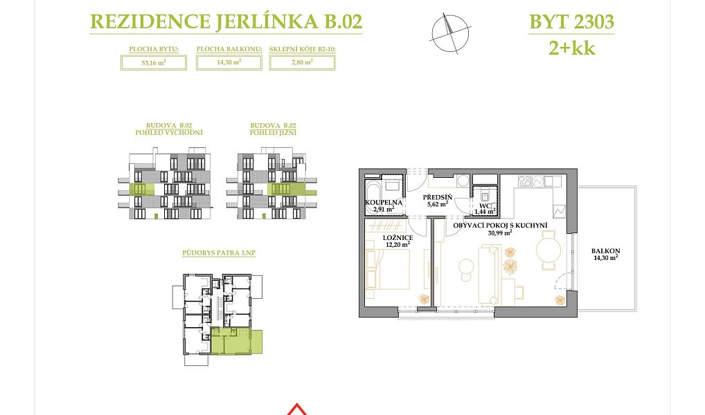 Prodej bytu 2+kk 67 m², Brno – náhled fotky 2