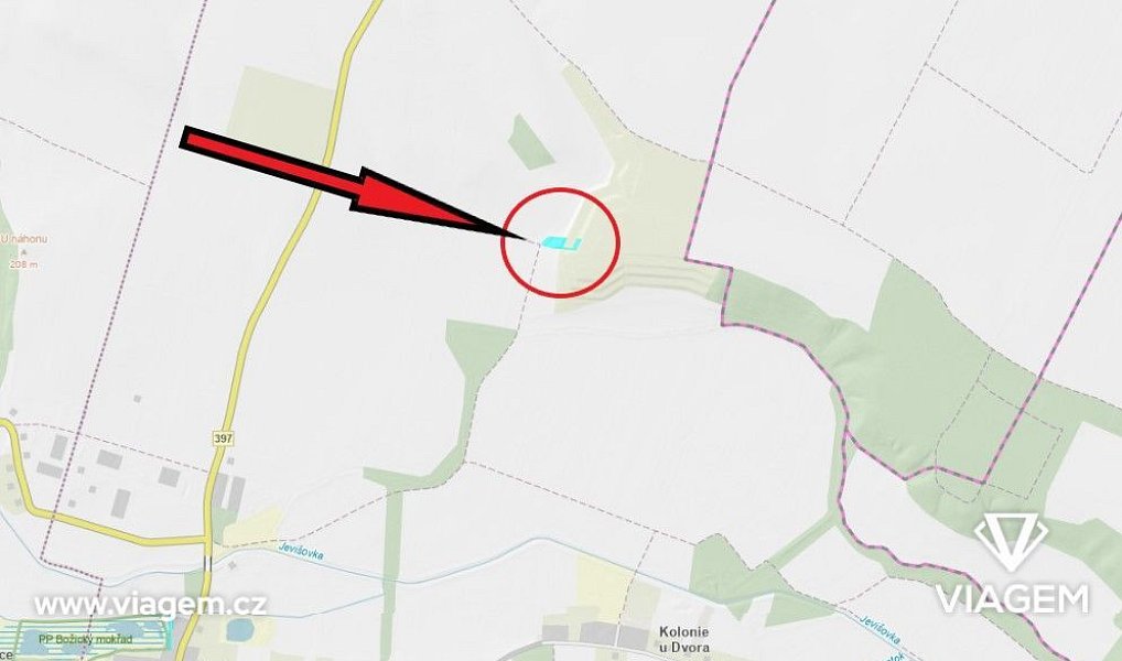 Prodej zahrady 551 m², Božice – náhled fotky 4
