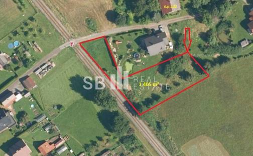 Prodej stavebního pozemku 1 405 m², Borová, okres Svitavy