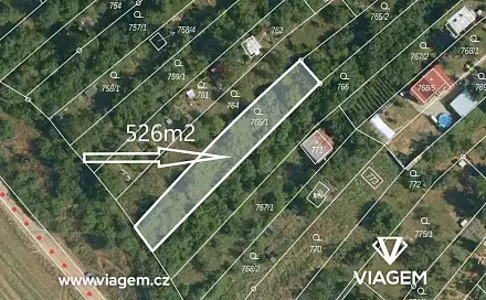 Prodej zahrady 526 m², Ostopovice, okres Brno-venkov
