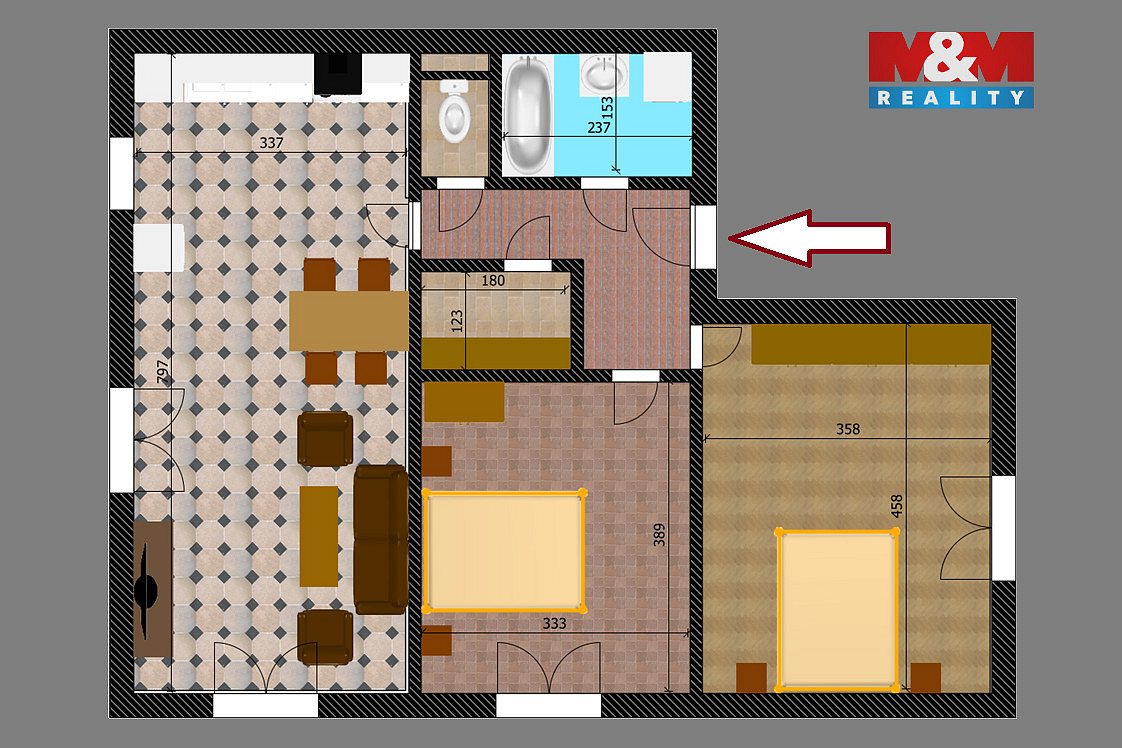 Prodej bytu 3+kk 72 m² — photo 3