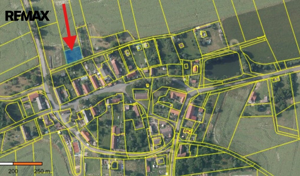 Prodej stavebního pozemku 666 m², Chlístovice – náhled fotky 3