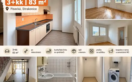 Pronájem bytu 3+kk 83 m², Písecká, Strakonice - Strakonice I