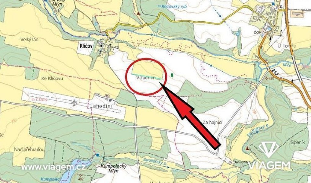 Prodej pole 711 m², Kočov – náhled fotky 4