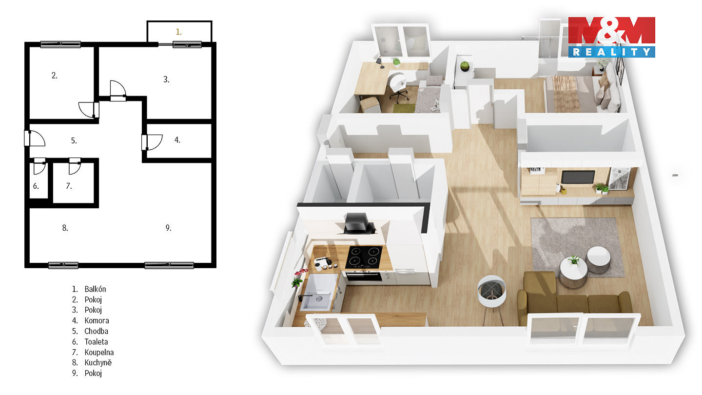 Prodej bytu 3+kk 72 m² — photo 2