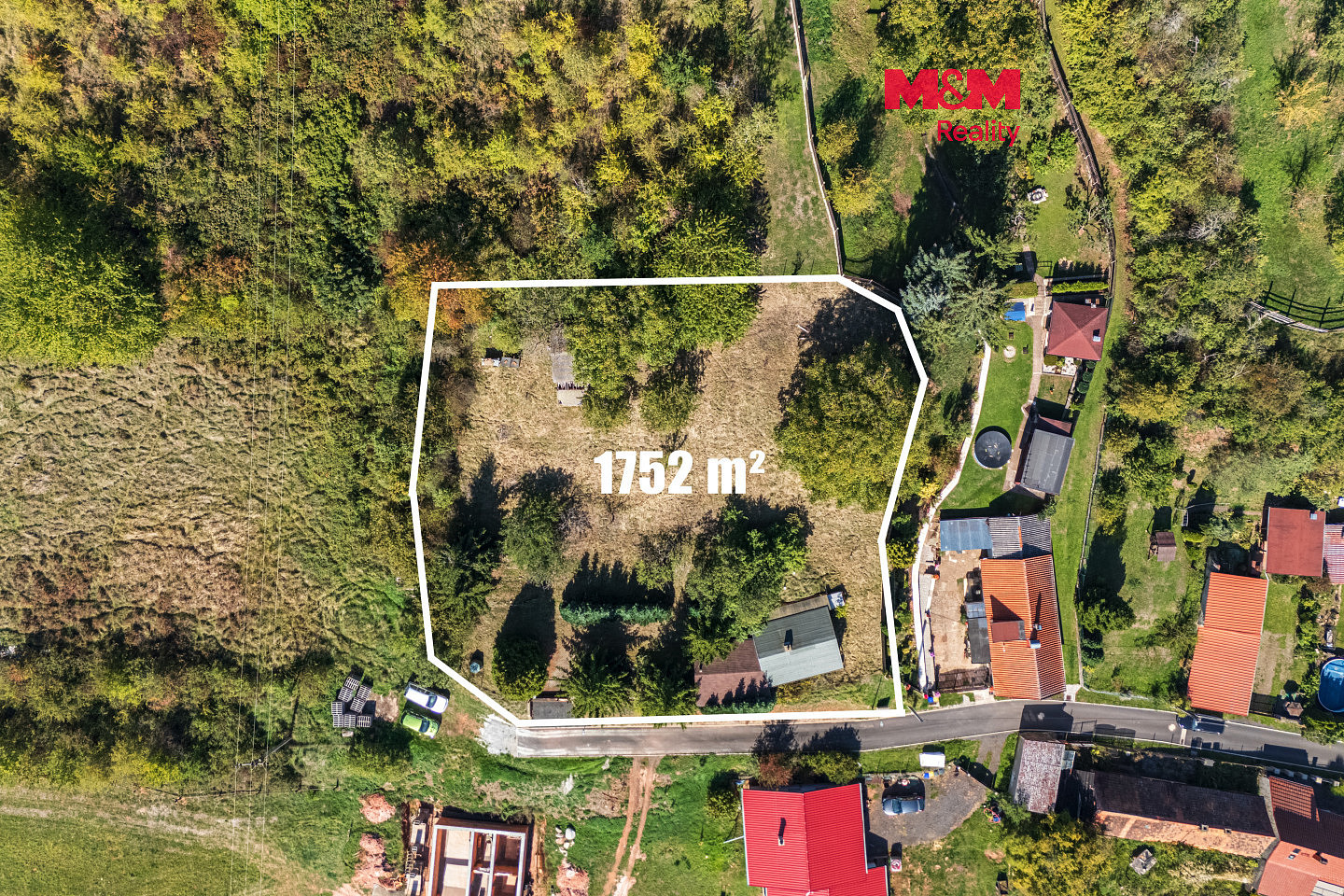 Prodej stavebního pozemku 1 752 m²