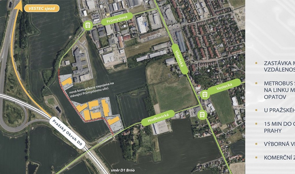 Prodej komerčního pozemku 15 258 m², Vestec – náhled fotky 11