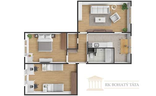 Prodej bytu 3+1 84 m², Jizerská, Ústí nad Labem - Severní Terasa