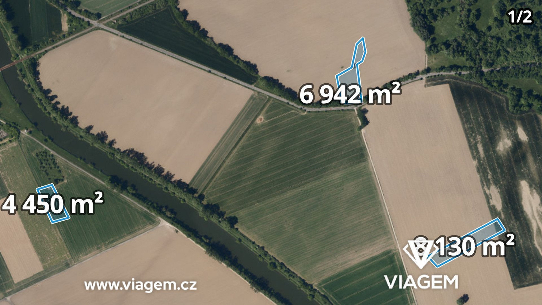 Prodej pole 977 m²
