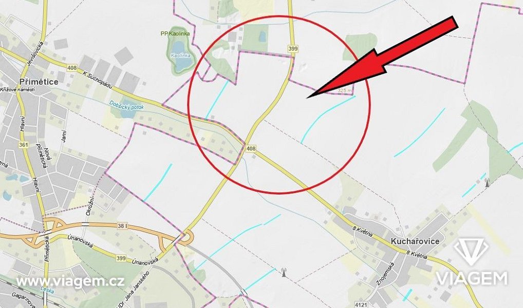 Prodej pole 2 403 m², Kuchařovice – náhled fotky 6