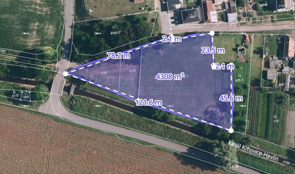 Prodej stavebního pozemku 4 308 m², Dyjákovice – náhled fotky 4