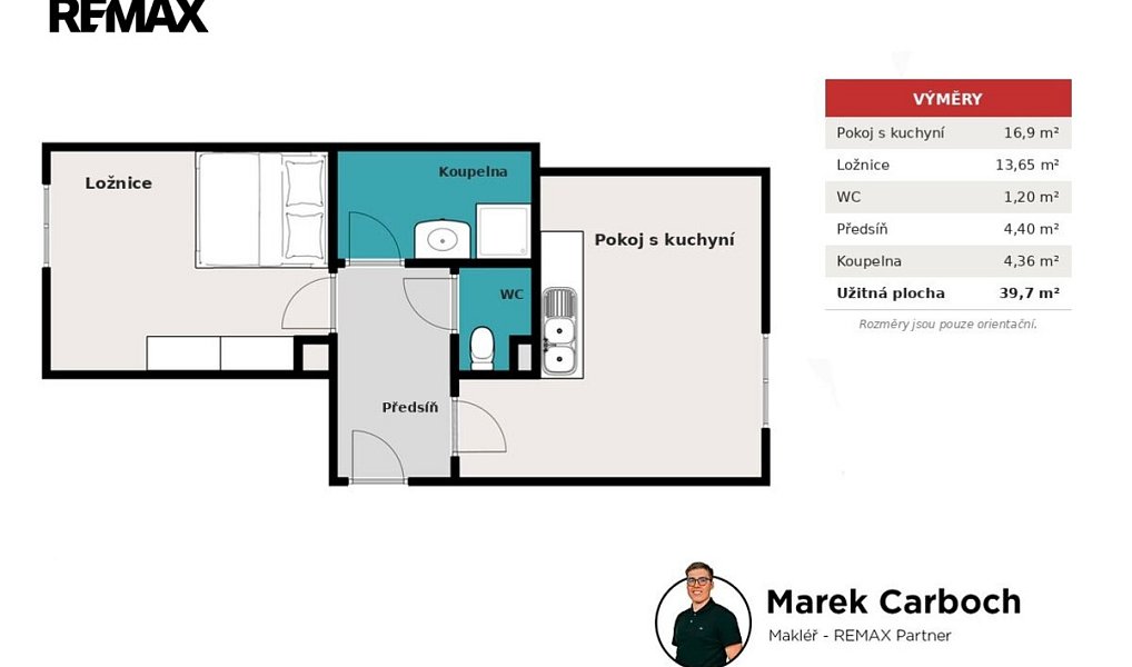 Prodej bytu 2+kk 40 m², Vlašim – náhled fotky 8