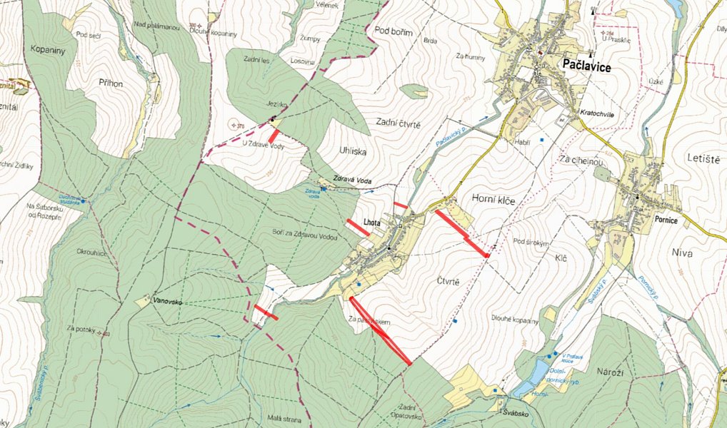 Prodej pole 13 193 m², Pačlavice – náhled fotky 5