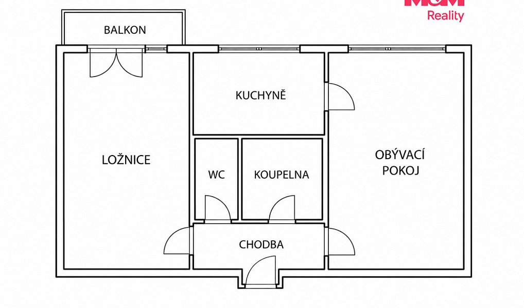 Pronájem bytu 2+1 51 m², Louny – náhled fotky 7