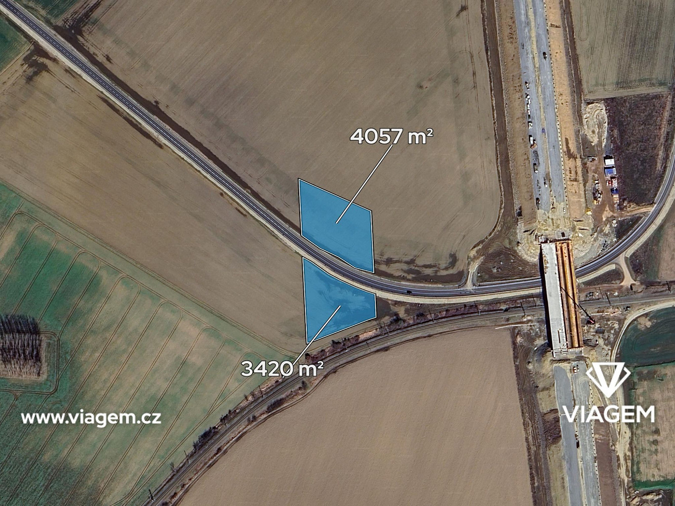 Prodej pole 830 m² – fotografie 2