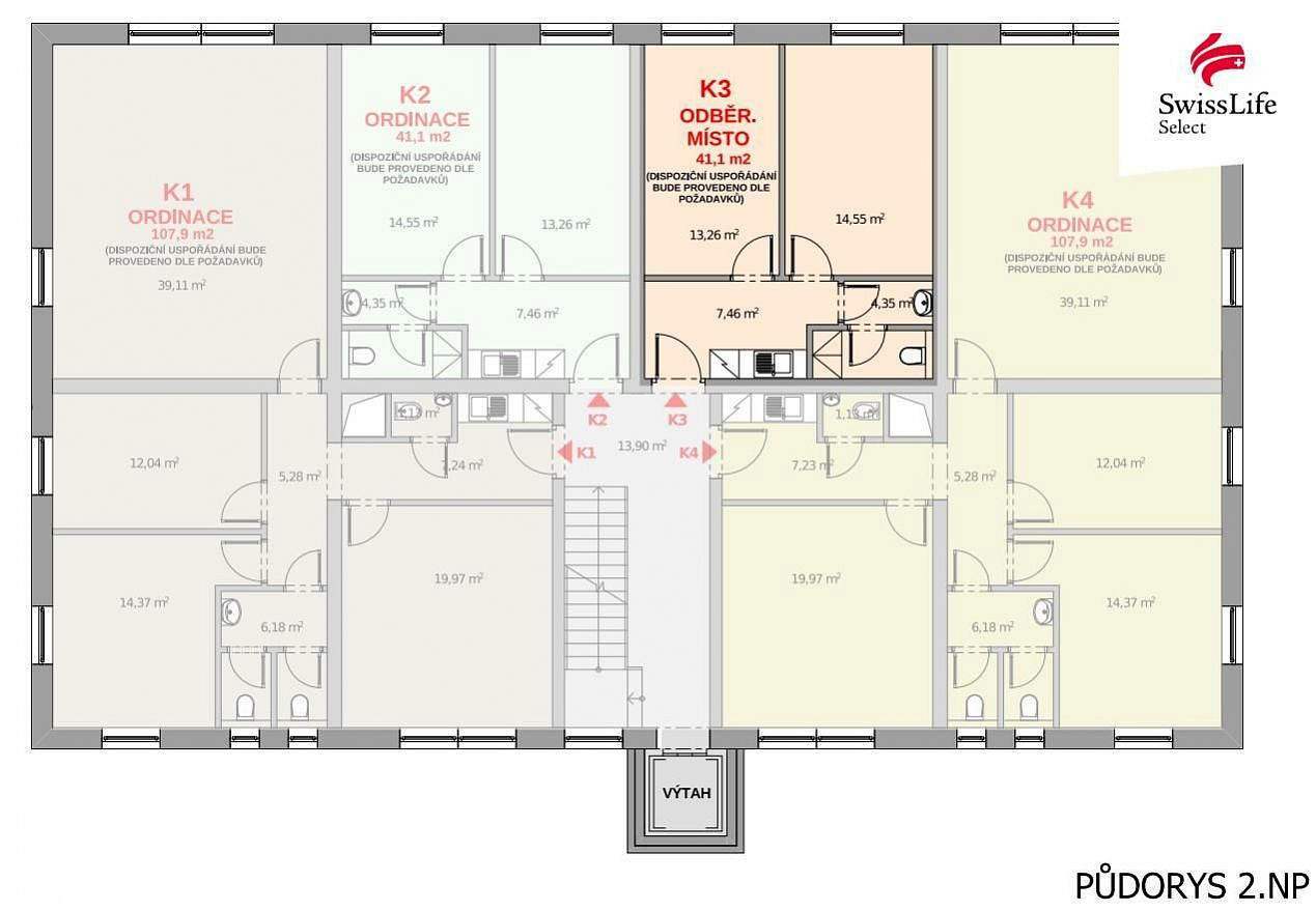 Prodej kanceláře 41 m²