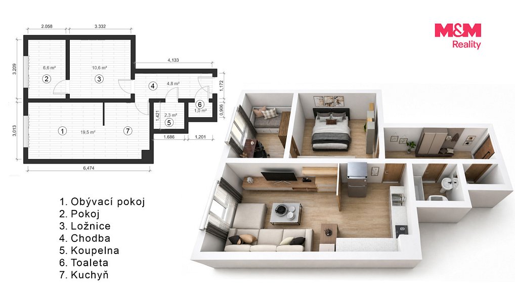 Prodej bytu 2+kk 45 m², Praha – náhled fotky 14