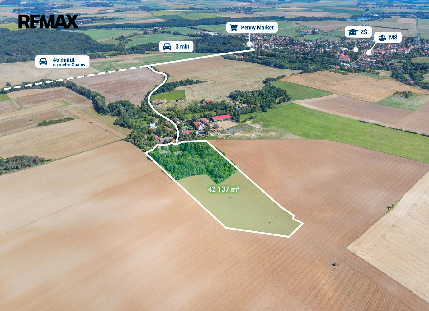 Prodej stavebního pozemku 42 137 m²