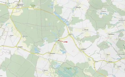 Dražba lesa 6 908 m², Komárov