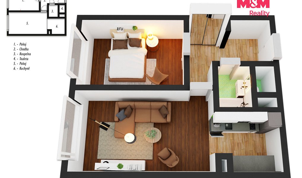 Prodej bytu 2+kk 44 m², Praha – náhled fotky 10
