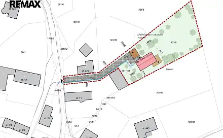 Prodej stavebního pozemku 1 911 m², Dětenice, okres Jičín