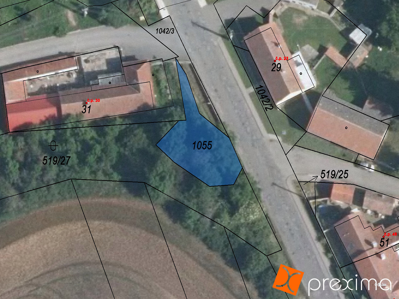 Prodej stavebního pozemku 47 m²