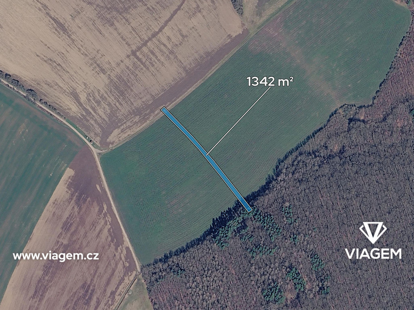 Prodej pole 838 m² – fotografie 2