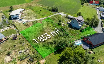 Prodej stavebního pozemku 1 853 m², Kateřinice, okres Vsetín