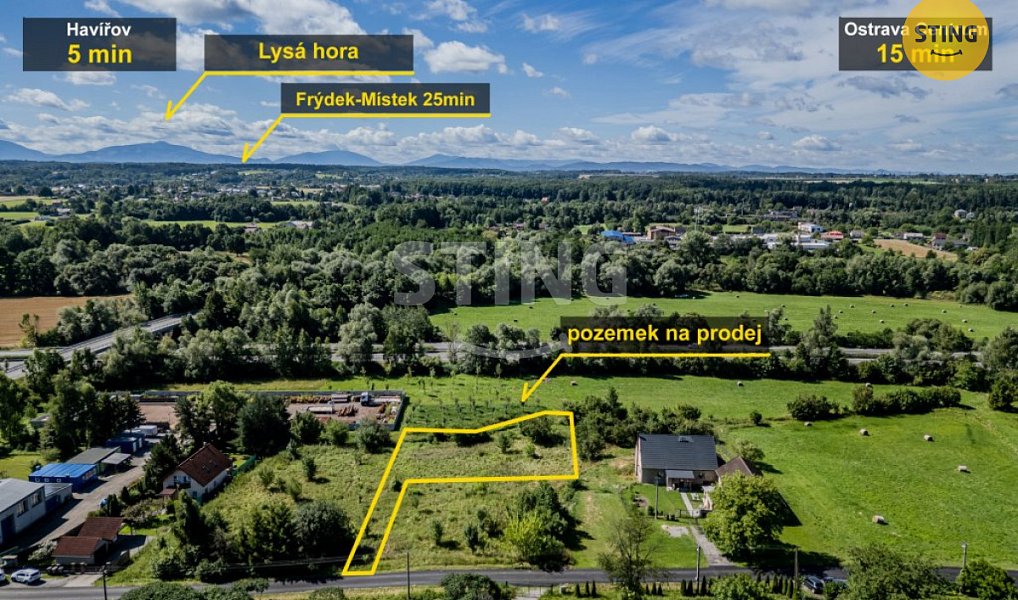 Prodej stavebního pozemku 1 406 m², Ostrava – náhled fotky 3