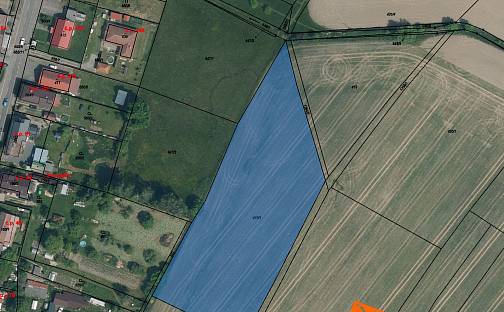 Prodej pole 1 864 m², Žďár, okres Mladá Boleslav