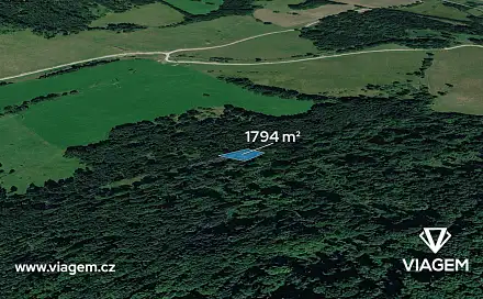 Prodej lesa 1 794 m², Česká Kamenice, okres Děčín