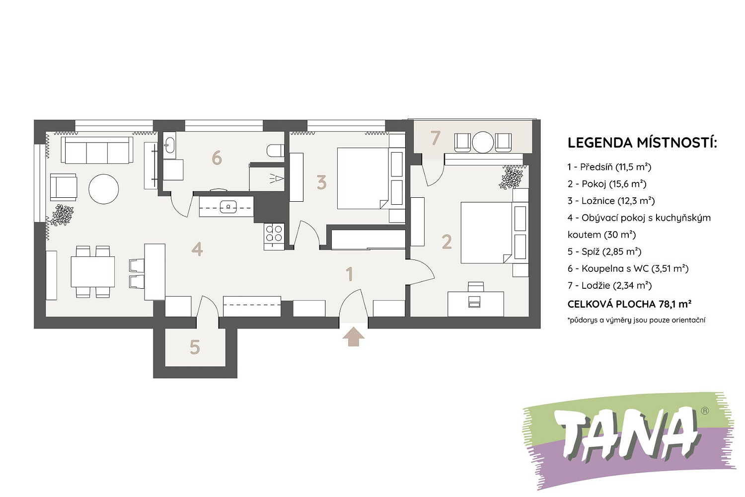 Prodej bytu 3+kk 76 m² — photo 3