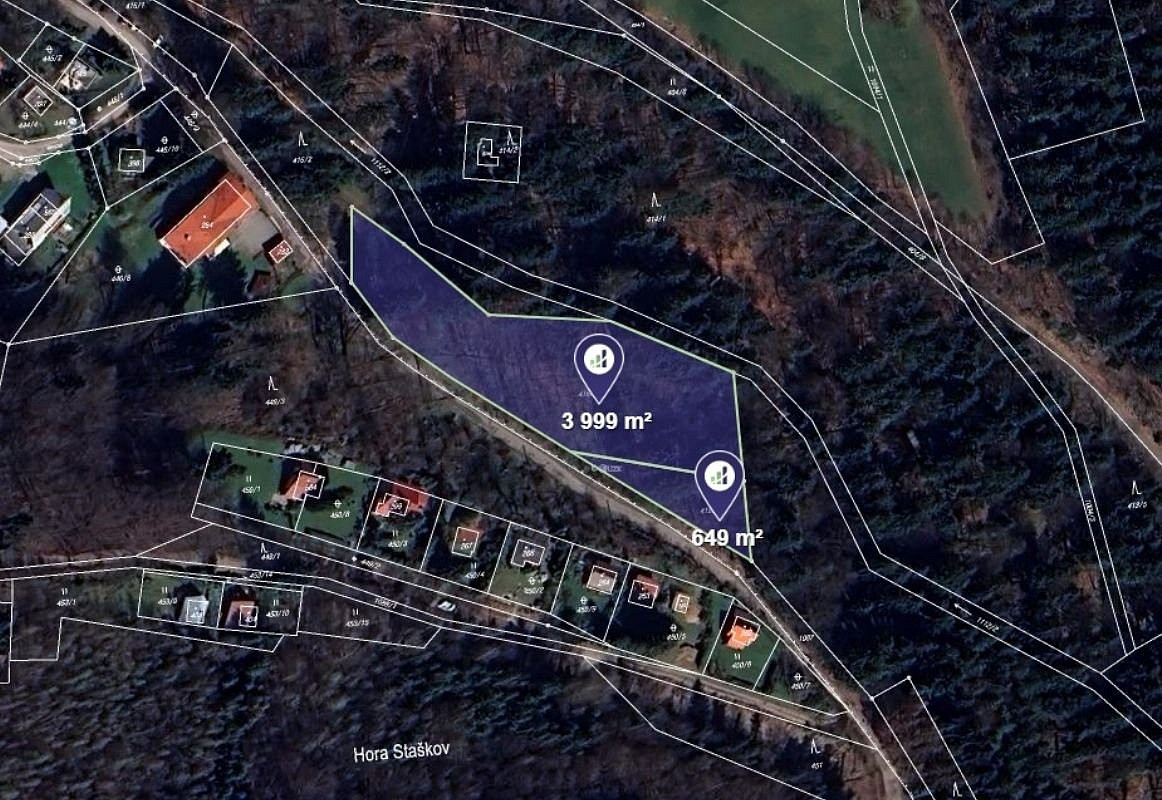 Prodej lesa 4 648 m²