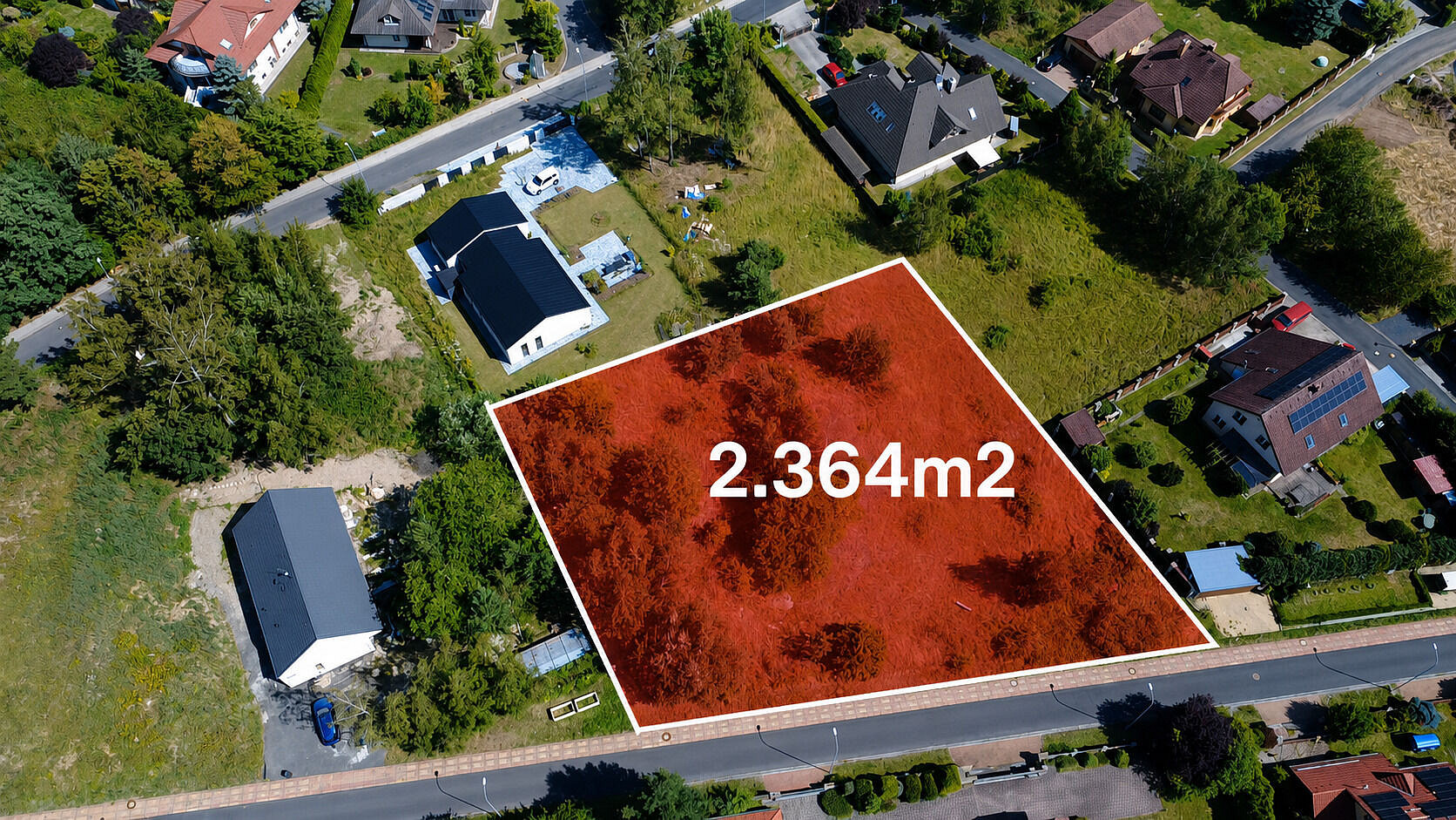 Prodej stavebního pozemku 2 364 m² – fotografie 4