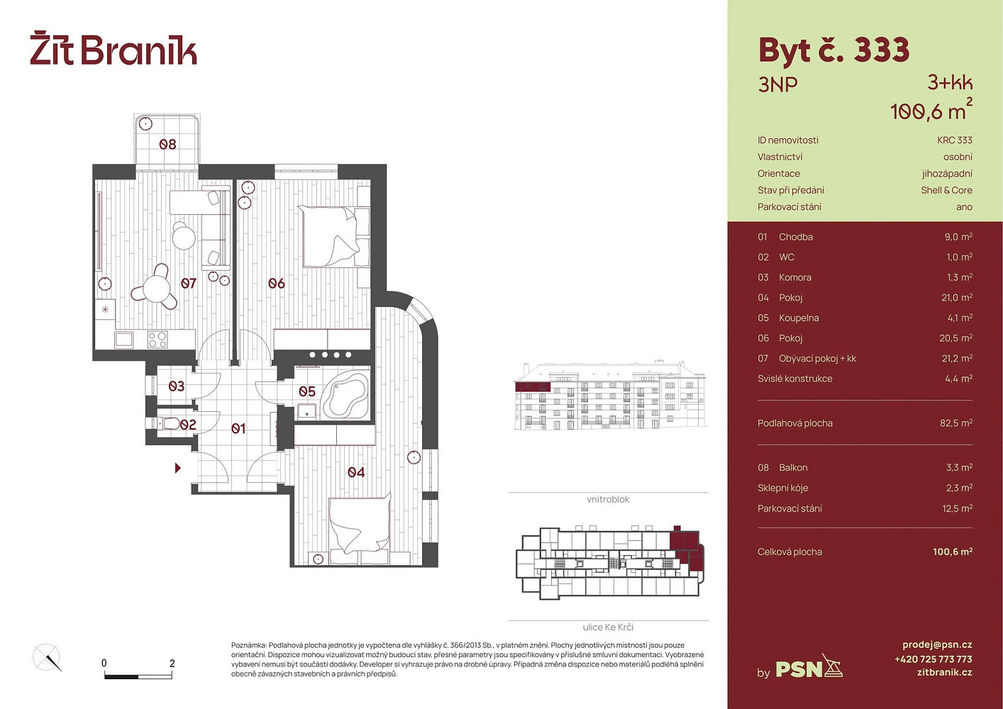 Prodej bytu 3+kk 78 m² – fotografie 2