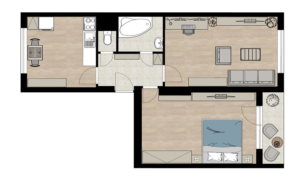 Prodej bytu 2+1 67 m², Tábor – náhled fotky 2