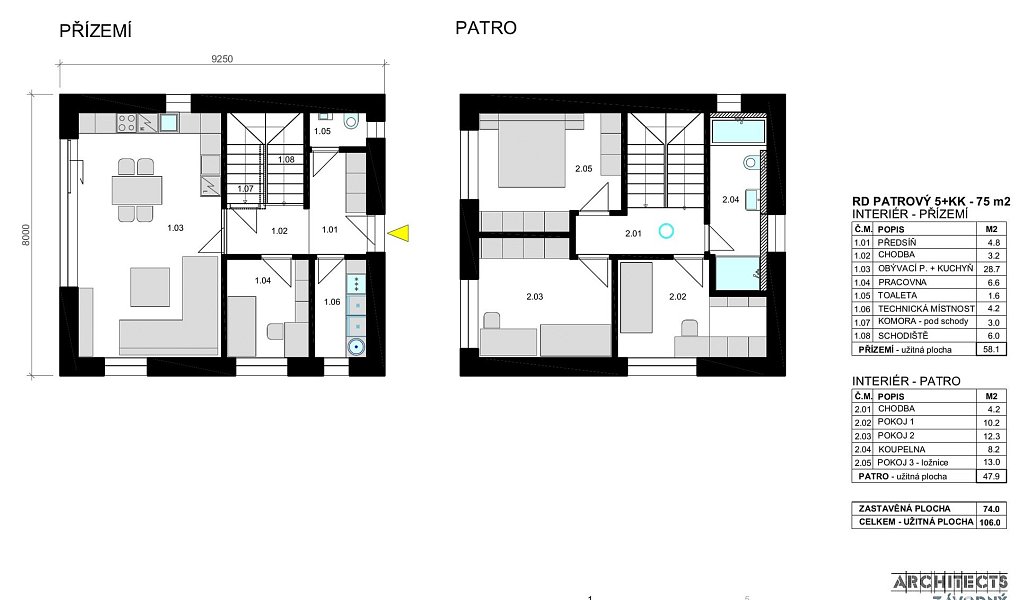 Prodej domu 106 m² s pozemkem 909 m², Vojkov – náhled fotky 11
